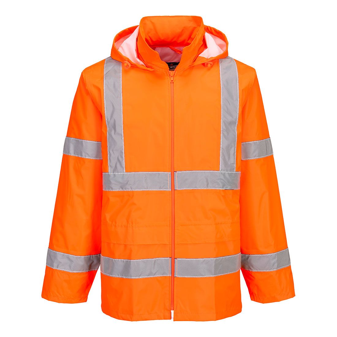 ES1 Essential Hi-Vis Rain Jacket, 4XL, R, Orange