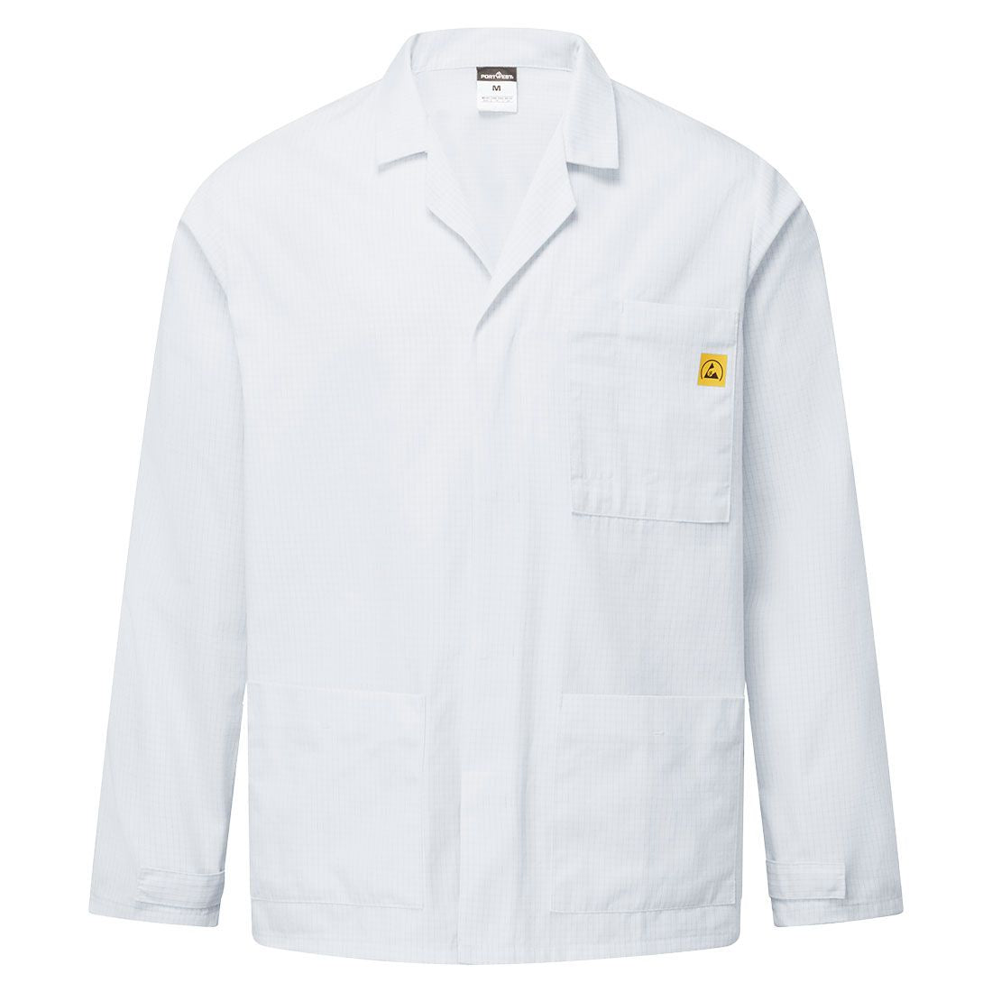 Anti-Static ESD Lab Jacket, 4XL, R, White