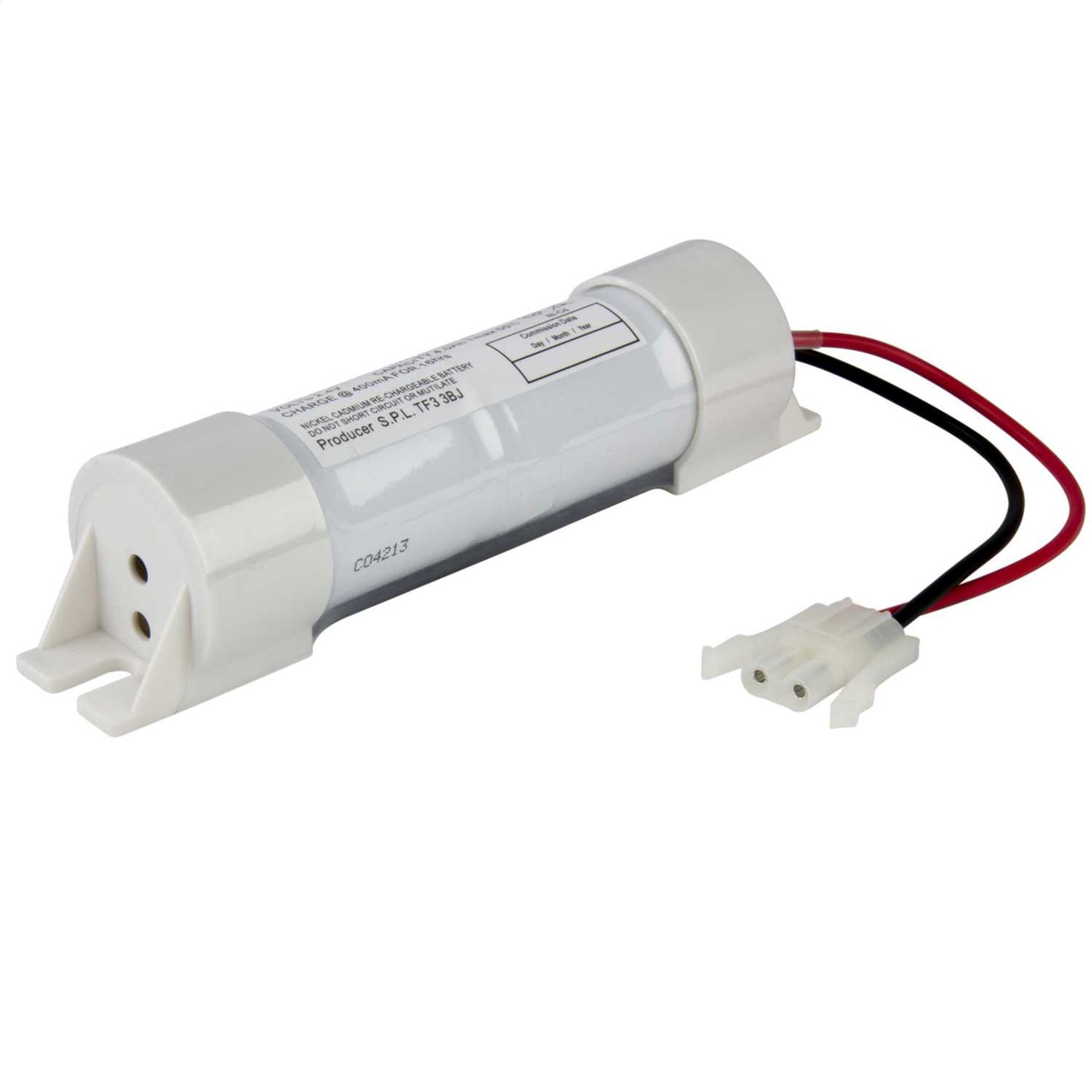 Tamtec 2 x D Cell Battery With Caps and Connectors and Flying Leads
