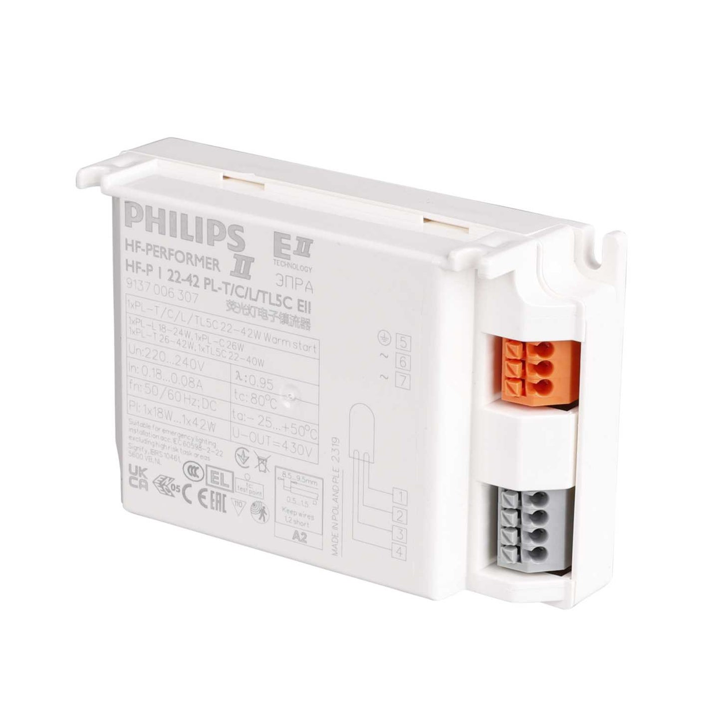 Philips 1 x 22-42W High Frequency Ballast for CFL Lamps