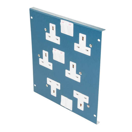 Tamlex 3 Gang Triple Switched Socket for Cavity Floor Service Box