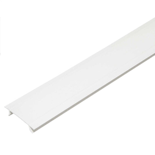 Tamlex Plastic PVC Lid Lighting Trunking White (2m Length)