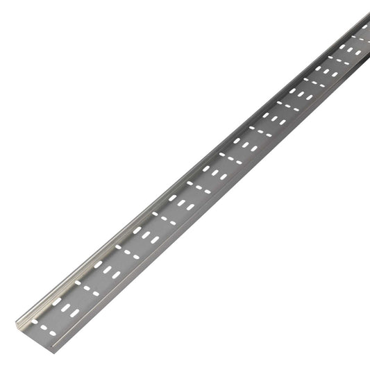 Tamlex 100mm Zinc Magnesium Return Flange Medium Duty Cable Tray 25mm Deep (3m Length)