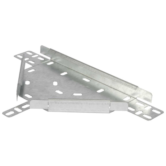 75mm Flat Equal Tee for Medium Duty Tray with Integral Coupler (Sold in 1's)
