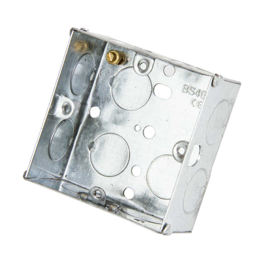 1 Gang 35mm Flush Metal Knockout Box (Sold in 1's)