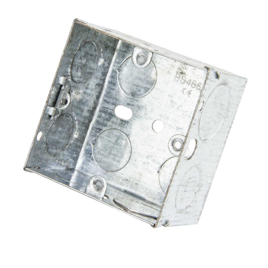 1 Gang 47mm Flush Metal Knockout Box (Sold in 1's)