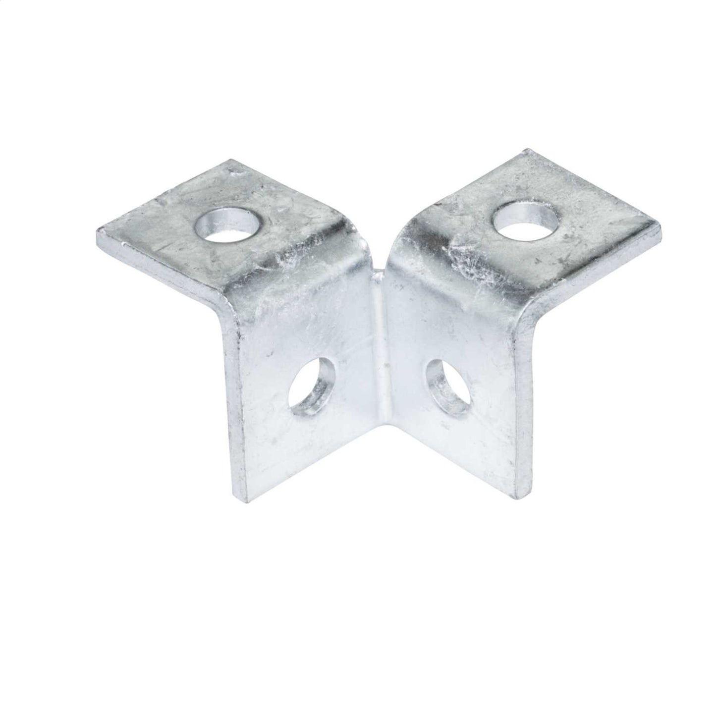 4 Hole Double Corner Angle Bracket for Strut (Sold in 1's)
