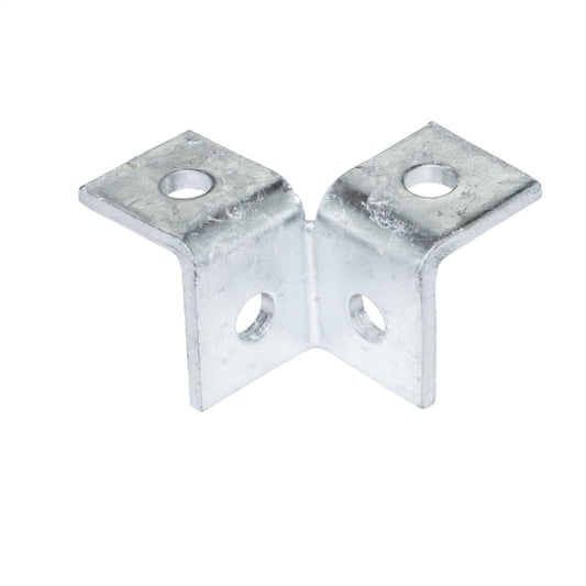 4 Hole Double Corner Angle Bracket for Strut (Sold in 1's)