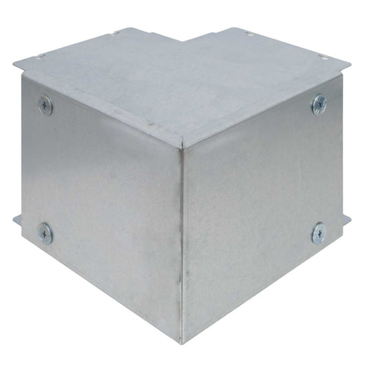 150mm x 150mm IP4X Turnbuckle 90° Sharp Bend Outside Lid (Sold in 1's)
