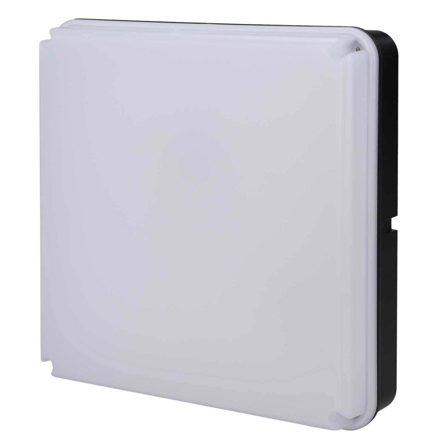 Tamlite Nimrod A Nima 15W LED Square Emergency Bulkhead Black/Opal 4000K