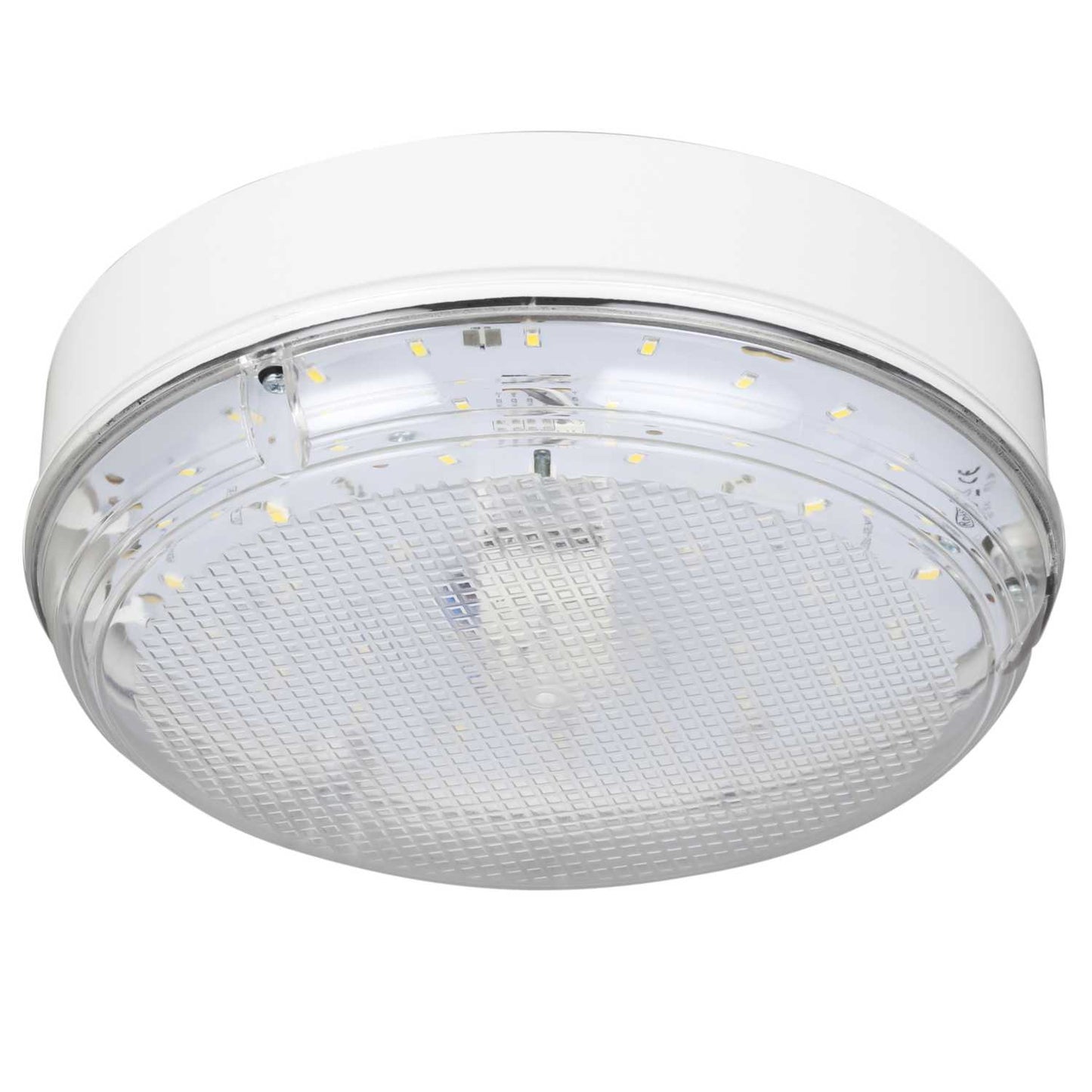 Tamlite Nimrod 17W LED Circular Bulkhead White / Prismatic 4000K