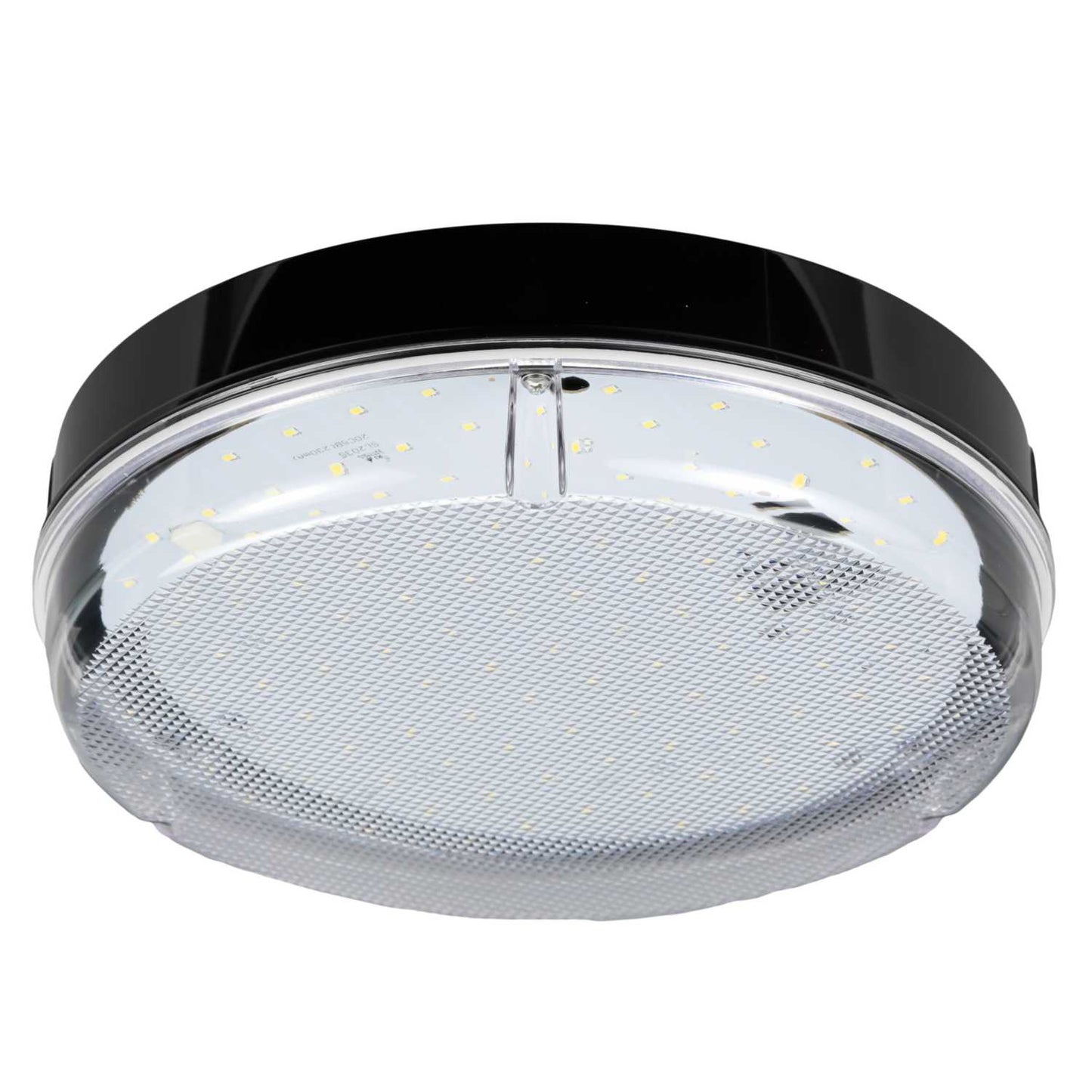 Xcite X1 8W - 16W LED CCT Circular Bulkhead Black / Prismatic