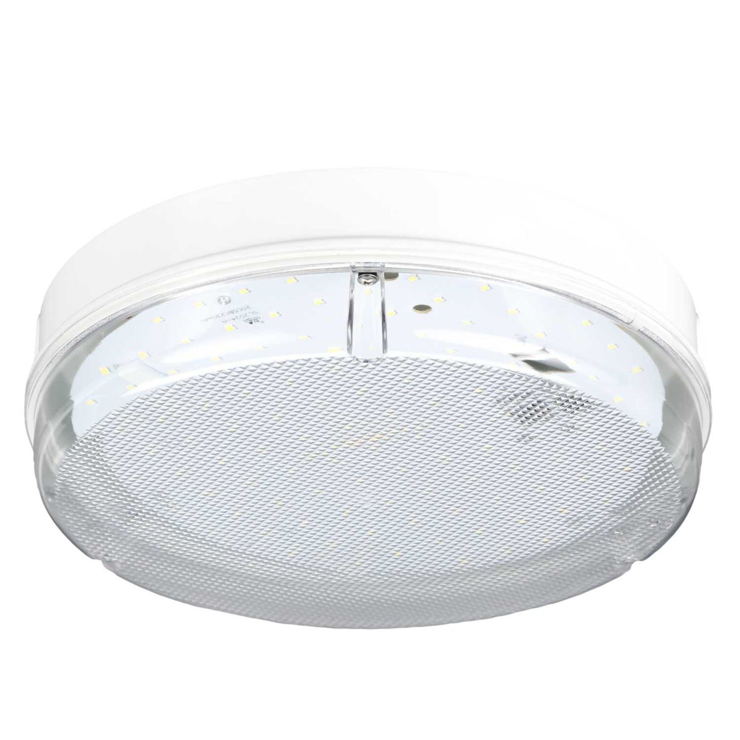 Xcite X1 8W - 16W LED CCT Circular Emergency Bulkhead White / Prismatic