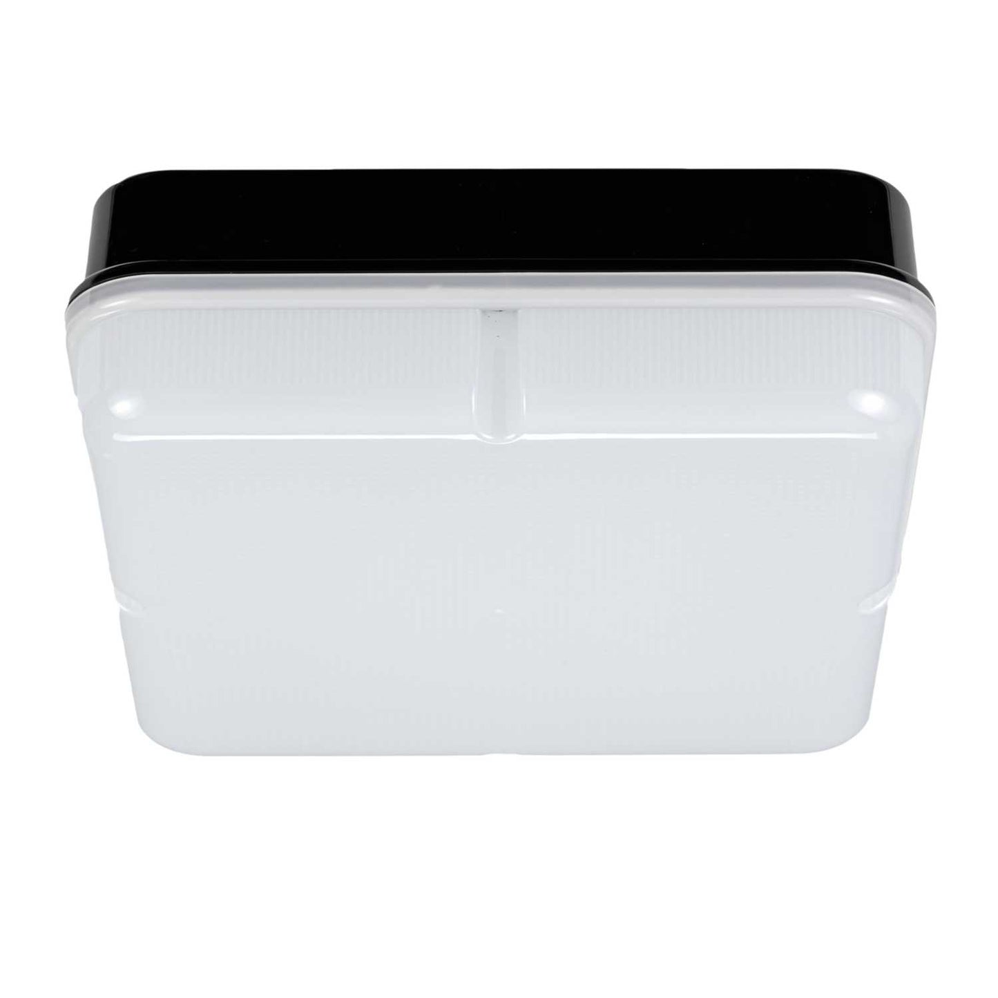 Xcite X1 8W - 16W LED CCT Square Emergency Bulkhead Black / Opal