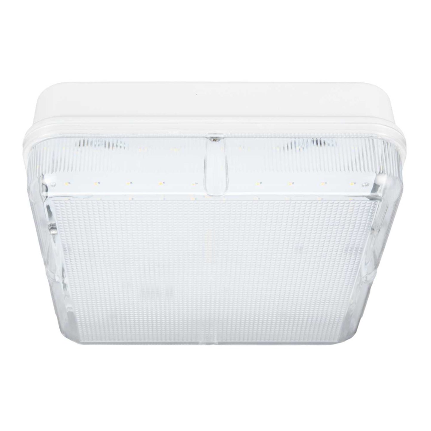 Xcite X1 8W - 16W LED CCT Square Bulkhead White / Prismatic