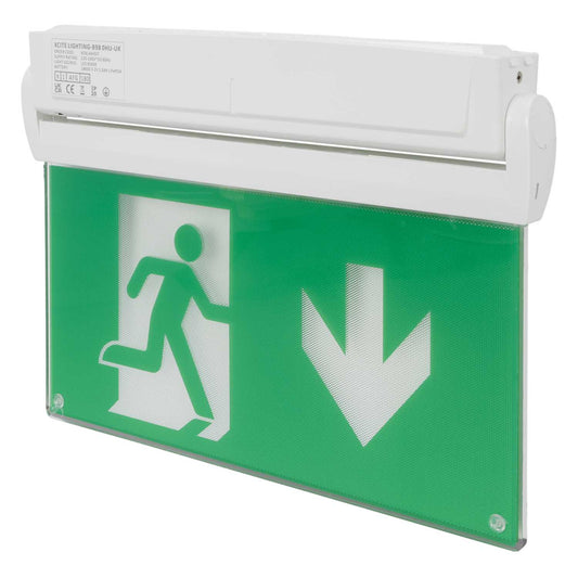 Xcite 2W LED Emergency Blade Light Arrow Down Legend with Self Test