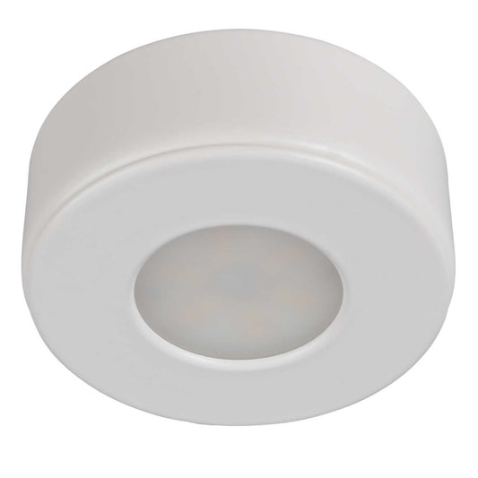 Xcite 3W LED Circular Recessed or Surface CCT Cabinet Light White