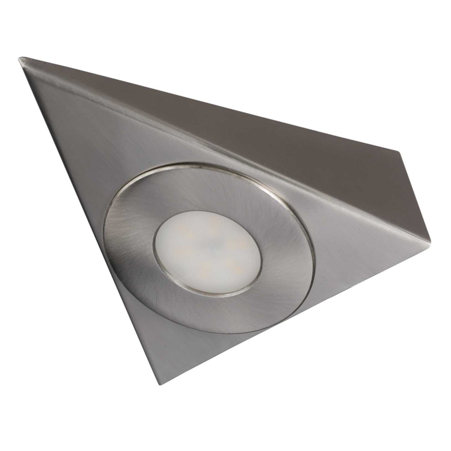 Xcite 3W LED Triangle Surface CCT Cabinet Light Satin Nickel