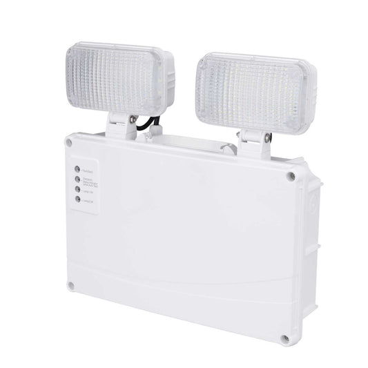 Xcite LED Non Maintained Emergency Twinspot with Self Test IP65