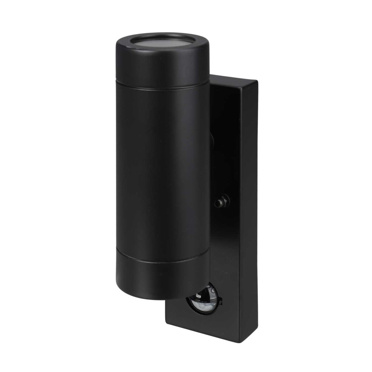Xcite GU10 Up / Down Wall Light with PIR Black