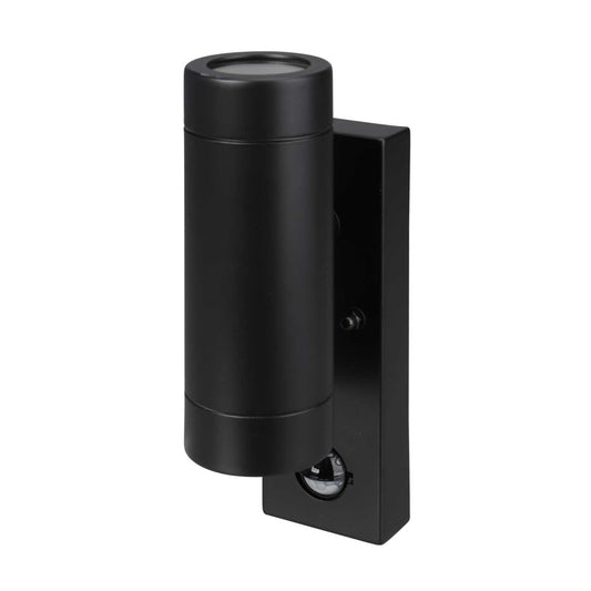 Xcite GU10 Up / Down Wall Light with PIR Black