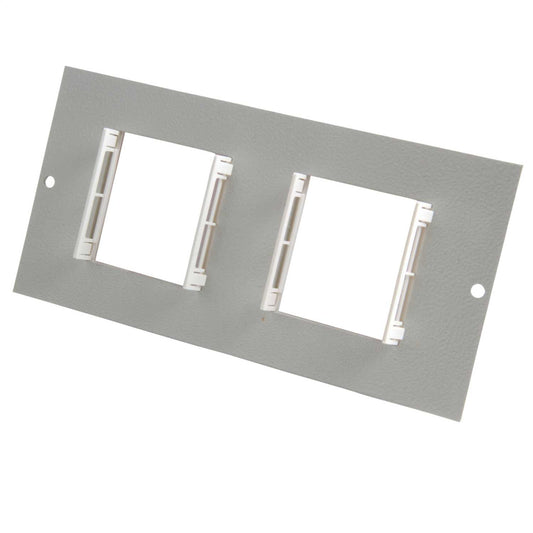Tass 2 x 50mm x 50mm Euro Module Plate for Floor Box