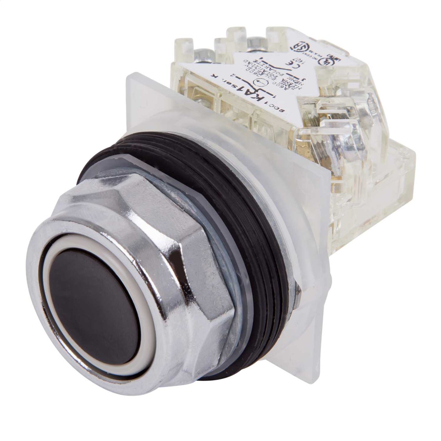 Schneider Harmony 9001 Flush Momentary 1 CO Pushbutton Black