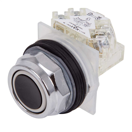 Schneider Harmony 9001 Flush Momentary 1 CO Pushbutton Black