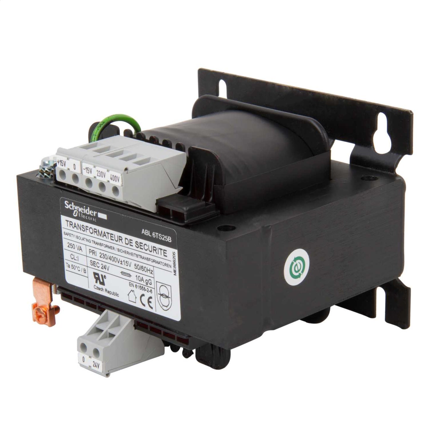 Schneider 230V / 400V Input to 24V Output 250VA Safety Transformer