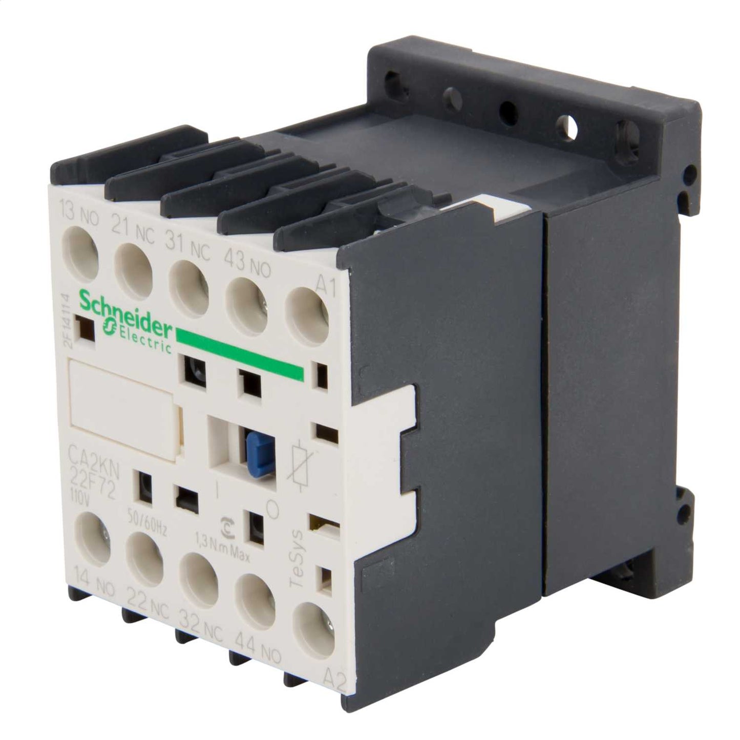 Schneider TeSys 110V Control Relay 2 NO + 2 NC Contacts with Diode Suppressor