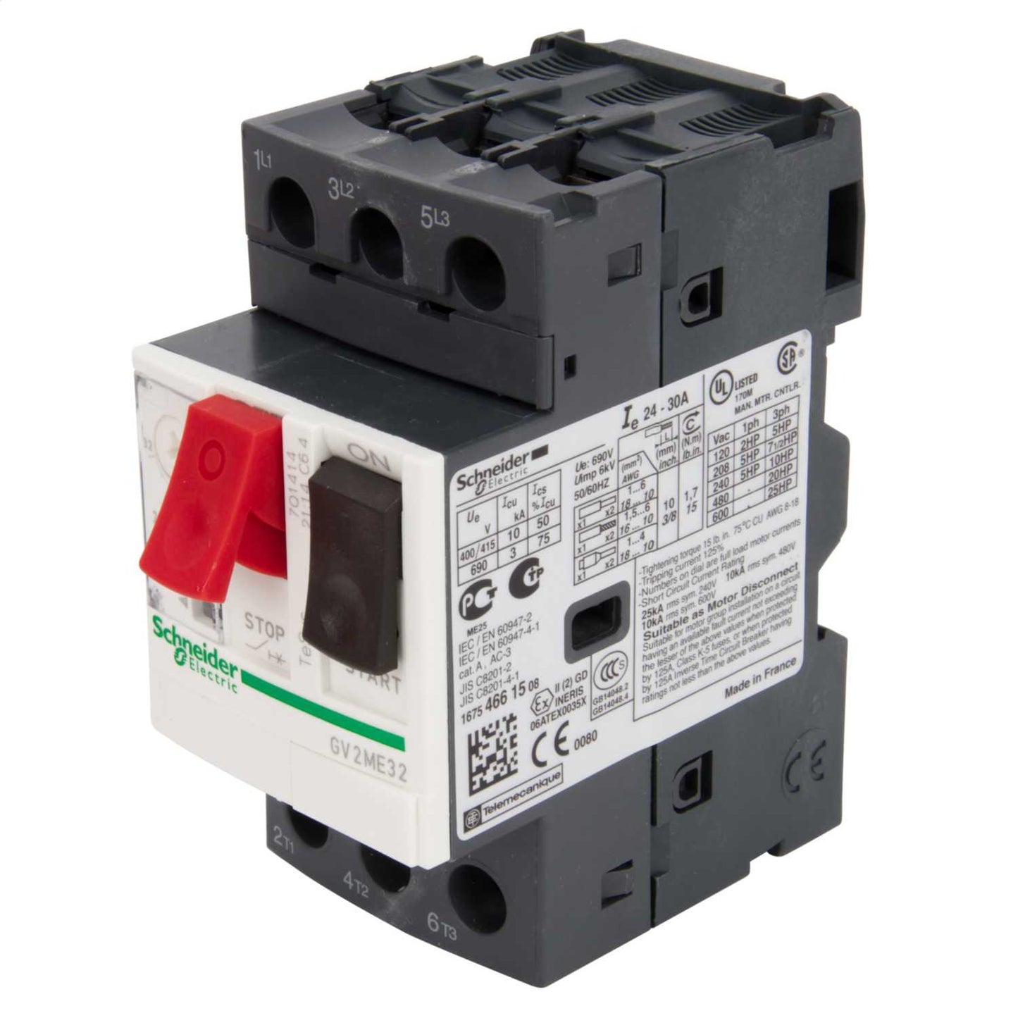 Schneider TeSys 24A to 32A 10kA Thermal Magnetic Circuit Breaker