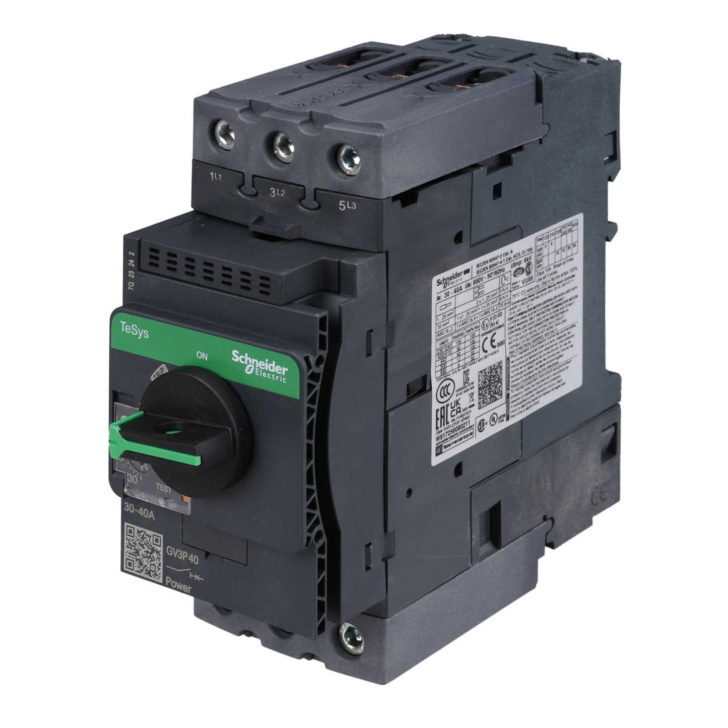 Schneider TeSys 40A Thermal Magnetic Circuit Breaker 690V
