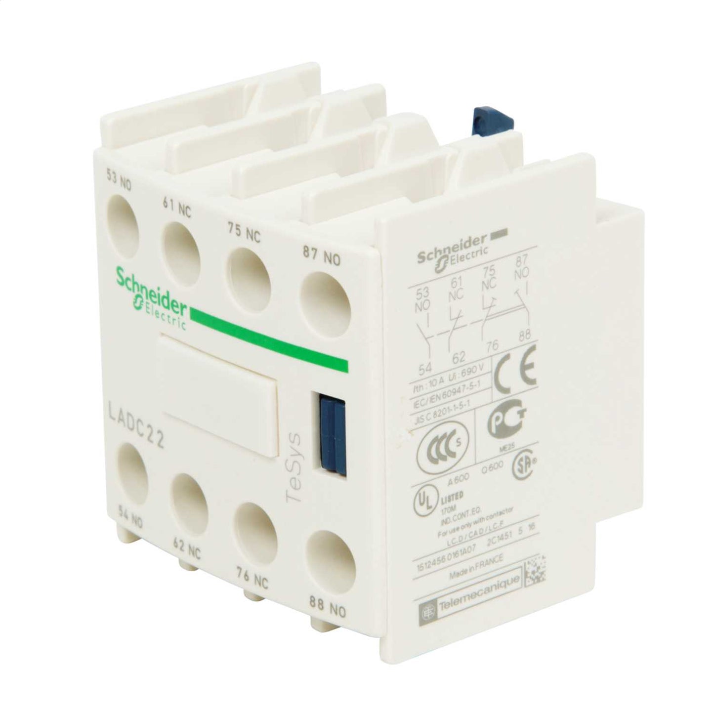 Schneider TeSys Auxiliary Contact Block 2 NO + 2 NC Contacts