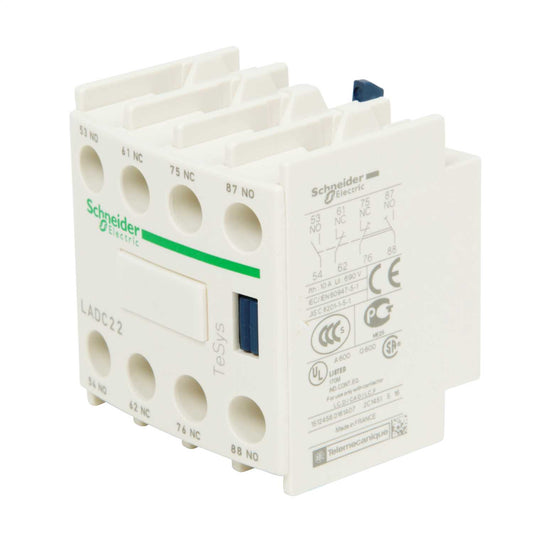 Schneider TeSys Auxiliary Contact Block 2 NO + 2 NC Contacts