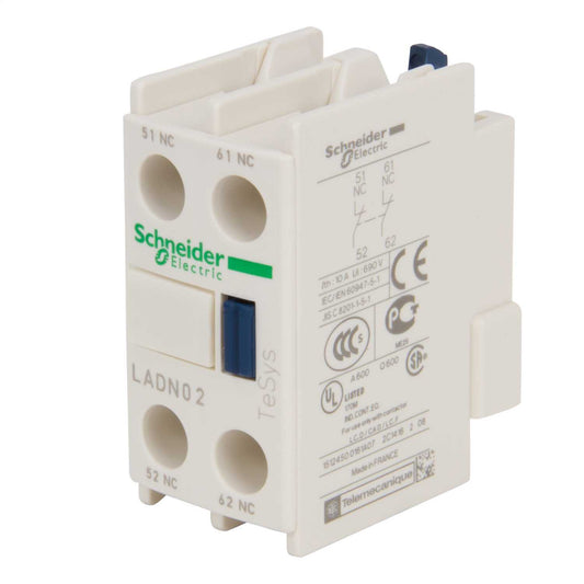Schneider TeSys Auxiliary Contact Block 2 NC Contacts