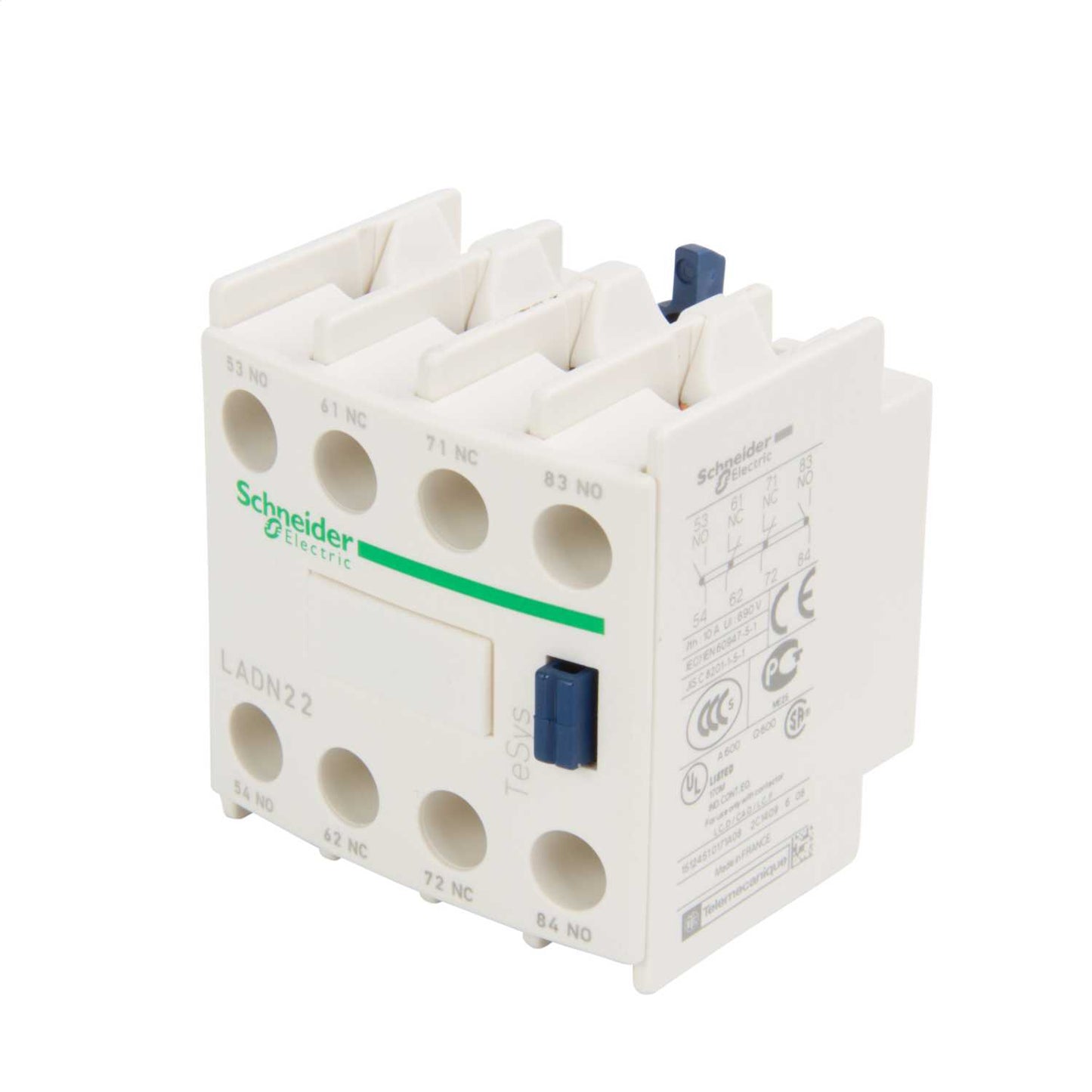 Schneider TeSys Auxiliary Contact Block 2 NO + 2 NC Contacts