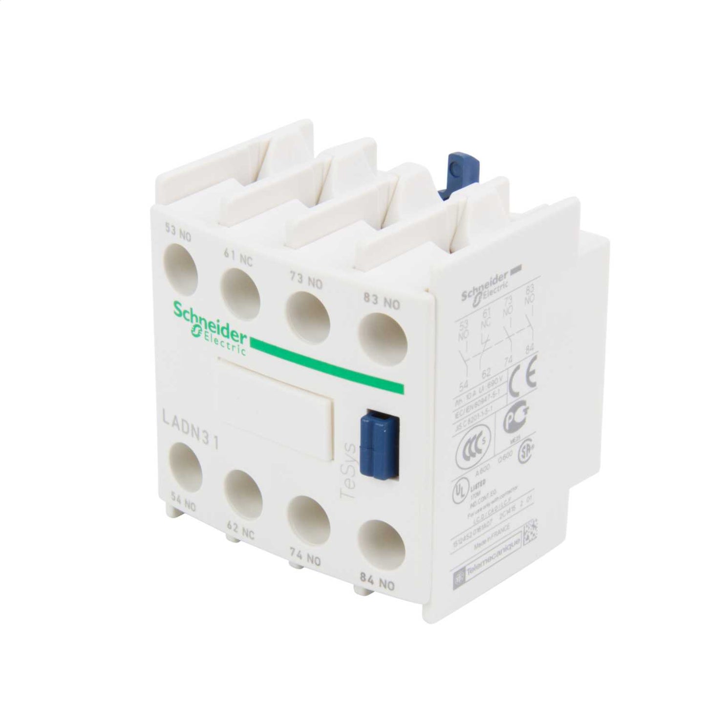 Schneider TeSys Auxiliary Contact Block 3 NO + 1 NC Contacts