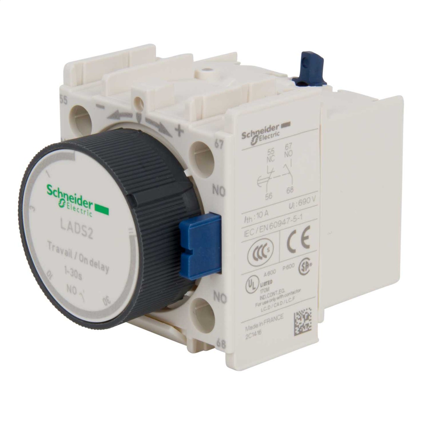 Schneider TeSys On Delay Pneumatic Timer 1 to 30 Seconds