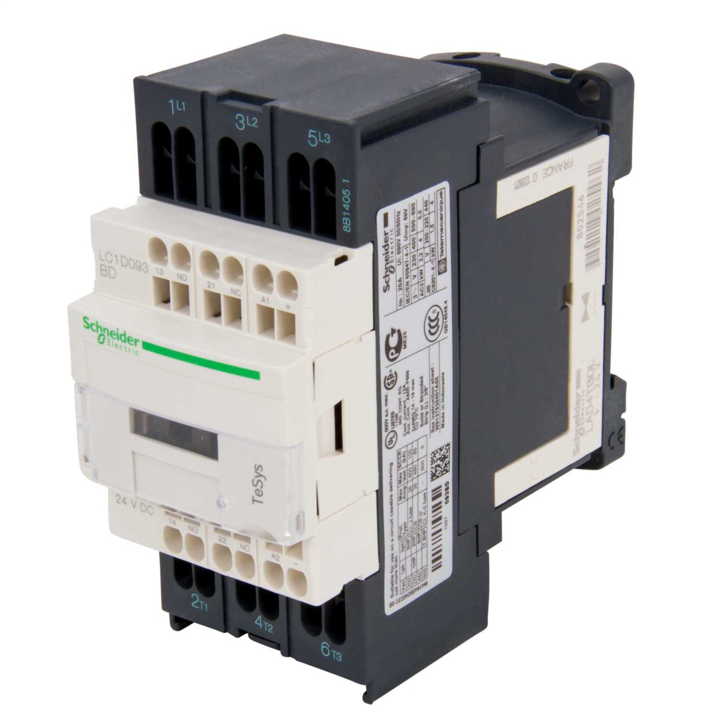 Schneider TeSys 25A Contactor 3 Pole 3 NO Contacts 415V