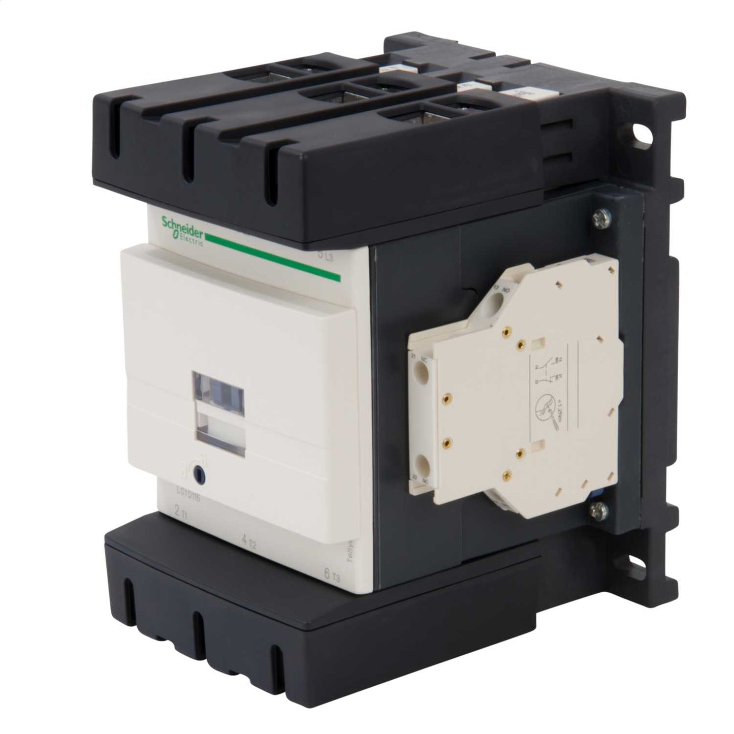 Schneider TeSys 115A Contactor 3 Pole 3 NO 24V DC Coil