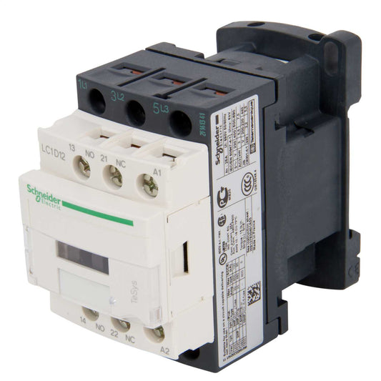 Schneider TeSys 12A Contactor 3 Pole 3 NO Contacts 24V AC Coil