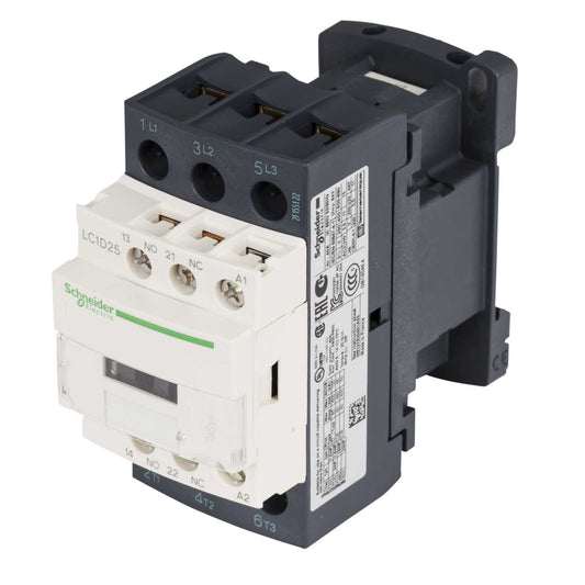 Schneider TeSys 25A Contactor 3 Pole 3 NO Contacts 400V AC Coil