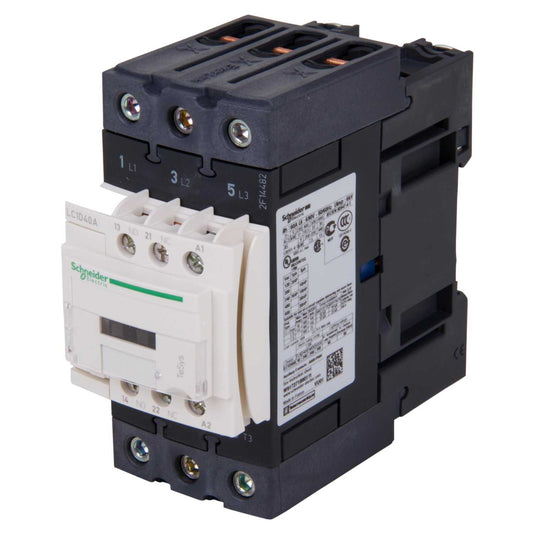 Schneider TeSys 40A Contactor 3 Pole 3 NO Contacts 415V AC Coil