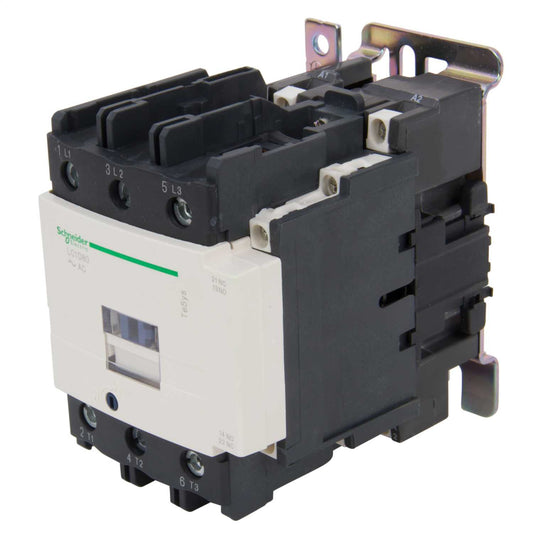 Schneider TeSys 80A Contactor 3 Pole 3 NO Contacts 24V AC Coil