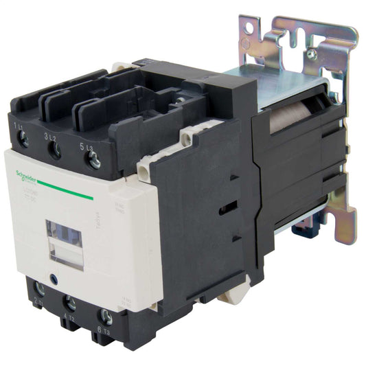 Schneider TeSys 80A Contactor 3 Pole 3 NO Contacts 24V DC Coil