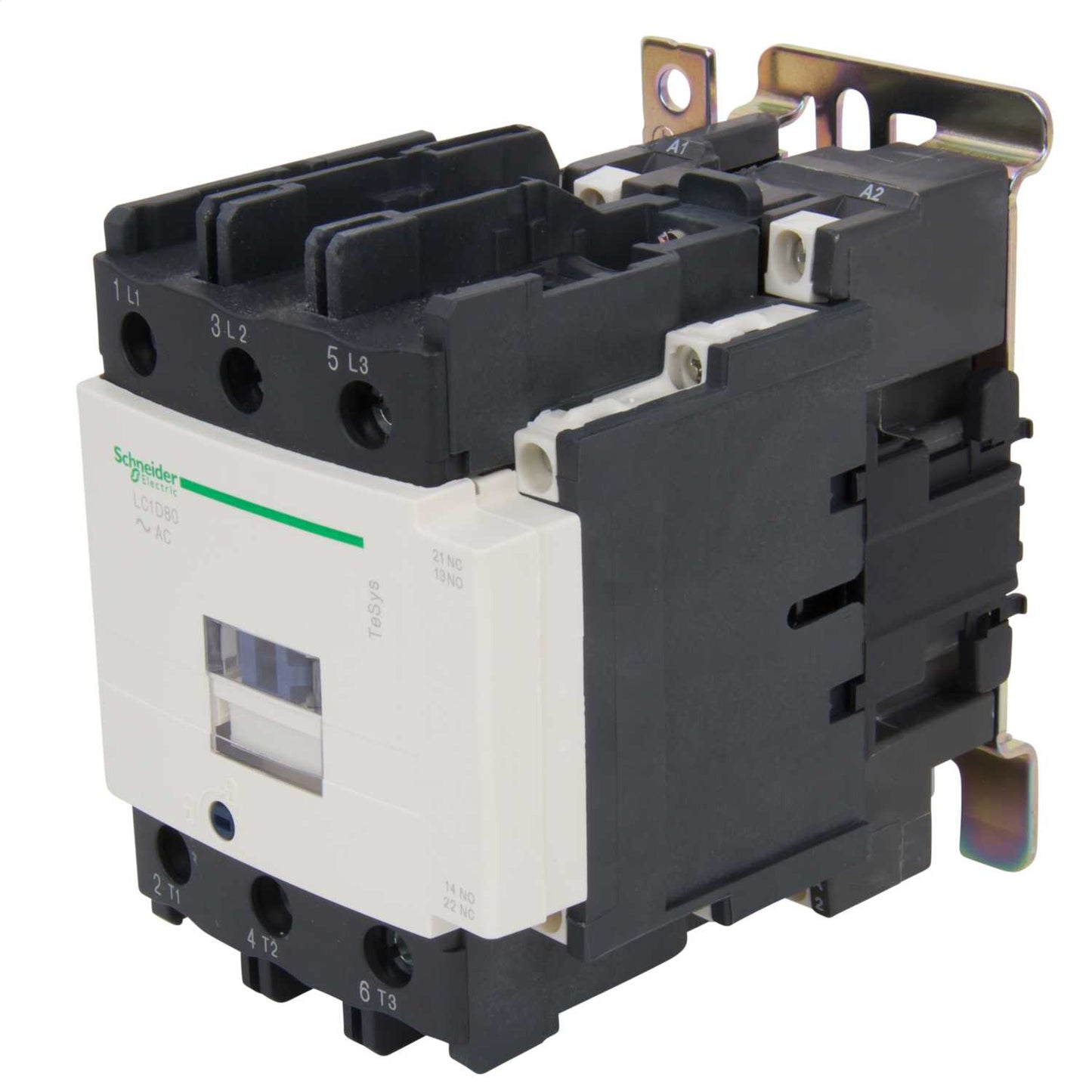 Schneider TeSys 80A Contactor 3 Pole 3 NO Contacts 110V AC Coil