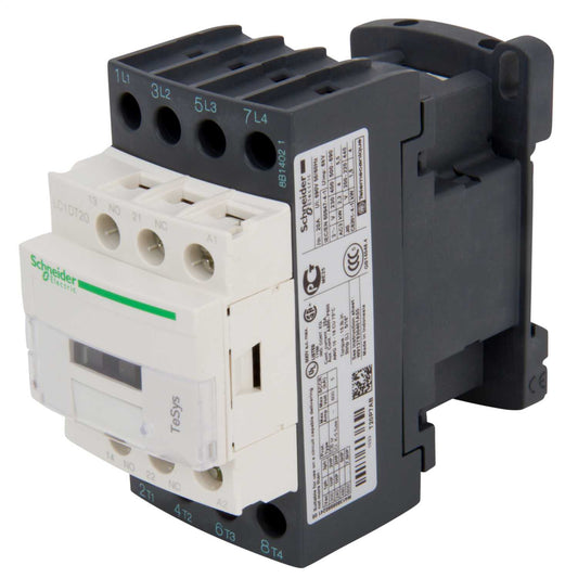 Schneider TeSys 20A Contactor 4 Pole 4 NO Contacts 230V AC Coil
