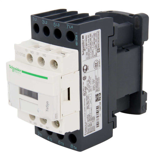 Schneider TeSys 25A Contactor 4 Pole 4 NO Contacts 230V AC Coil
