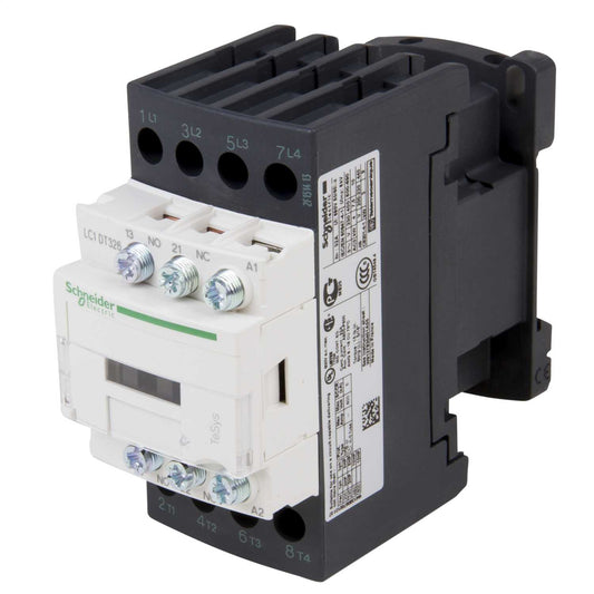 Schneider TeSys 32A Contactor 4 Pole 4 NO Contacts 24V AC Coil