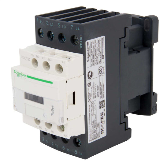 Schneider TeSys 32A Contactor 4 Pole 4 NO Contacts 230V AC Coil